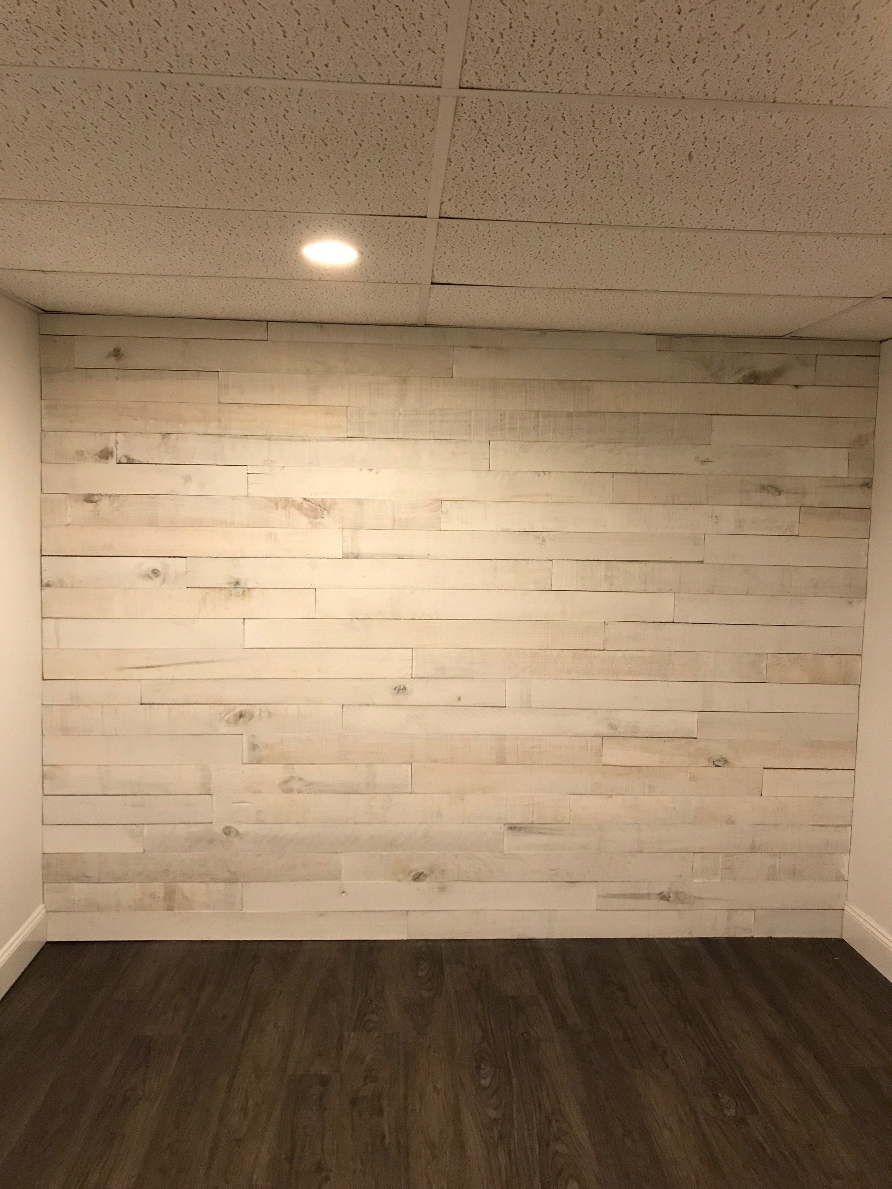 shiplap accent wall